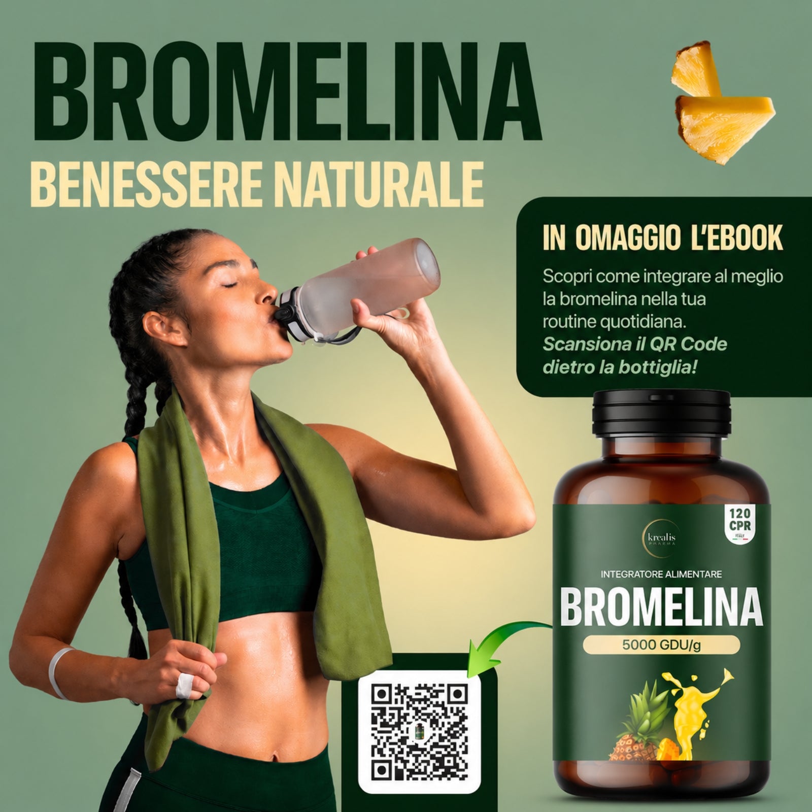 Integratore Bromelina 5000 GDU/g