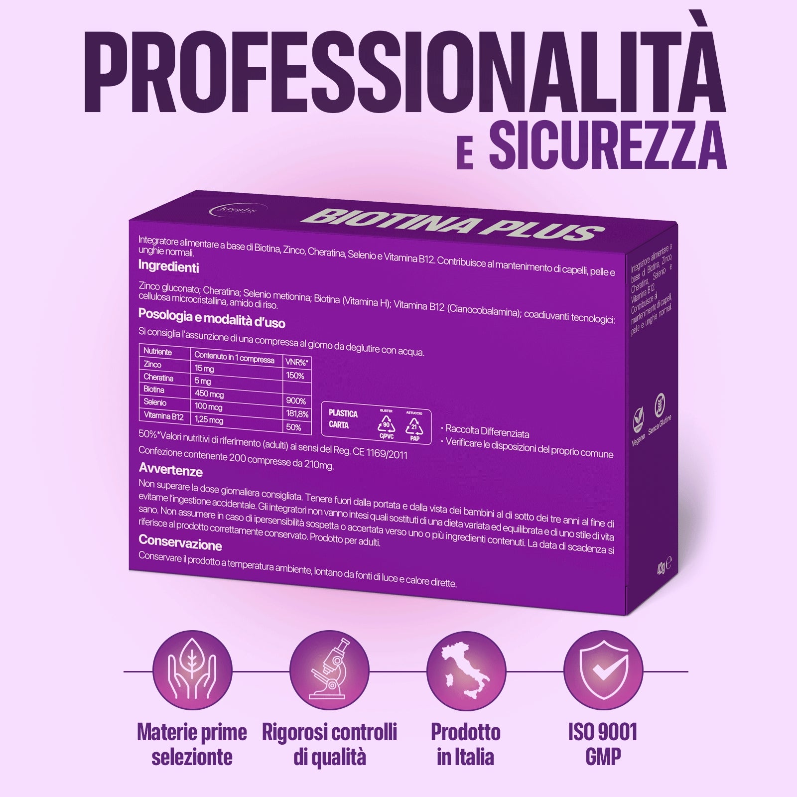 Integratore Biotina Plus