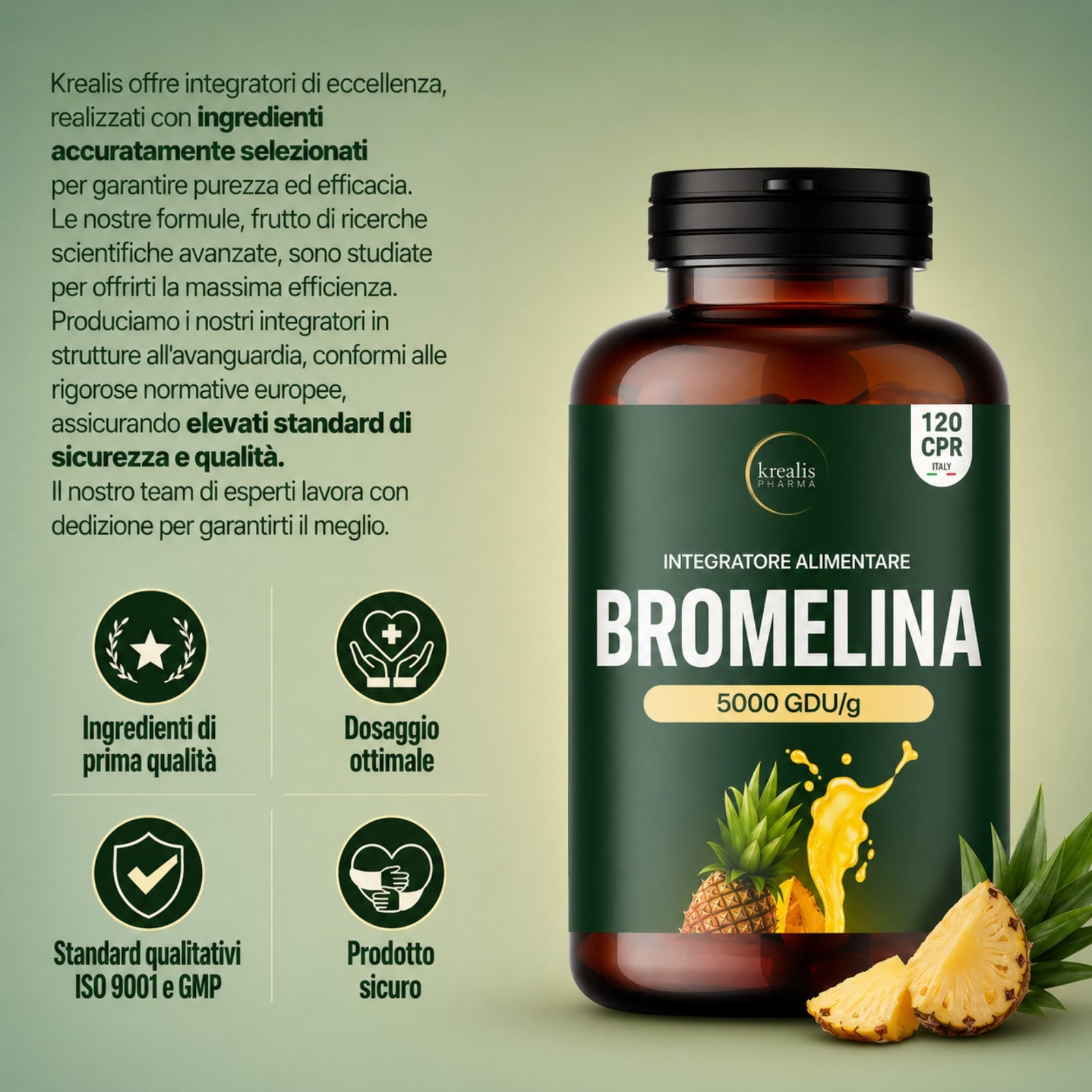 Integratore Bromelina 5000 GDU/g