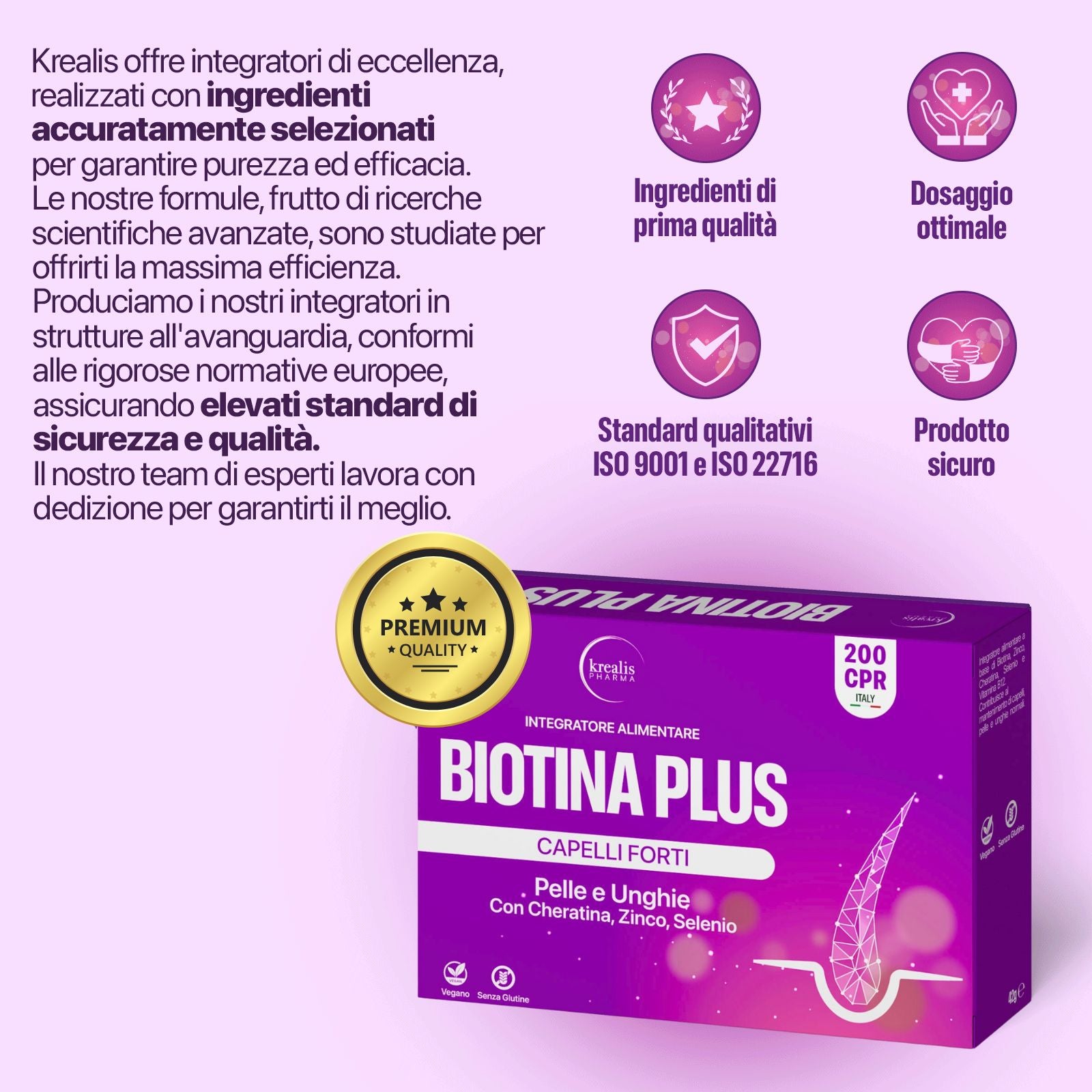 Integratore Biotina Plus