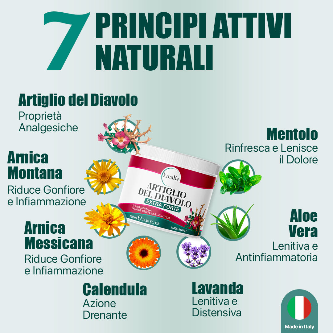 Artiglio Del Diavolo Extra Forte con Arnica montana e Lavanda - 500ML