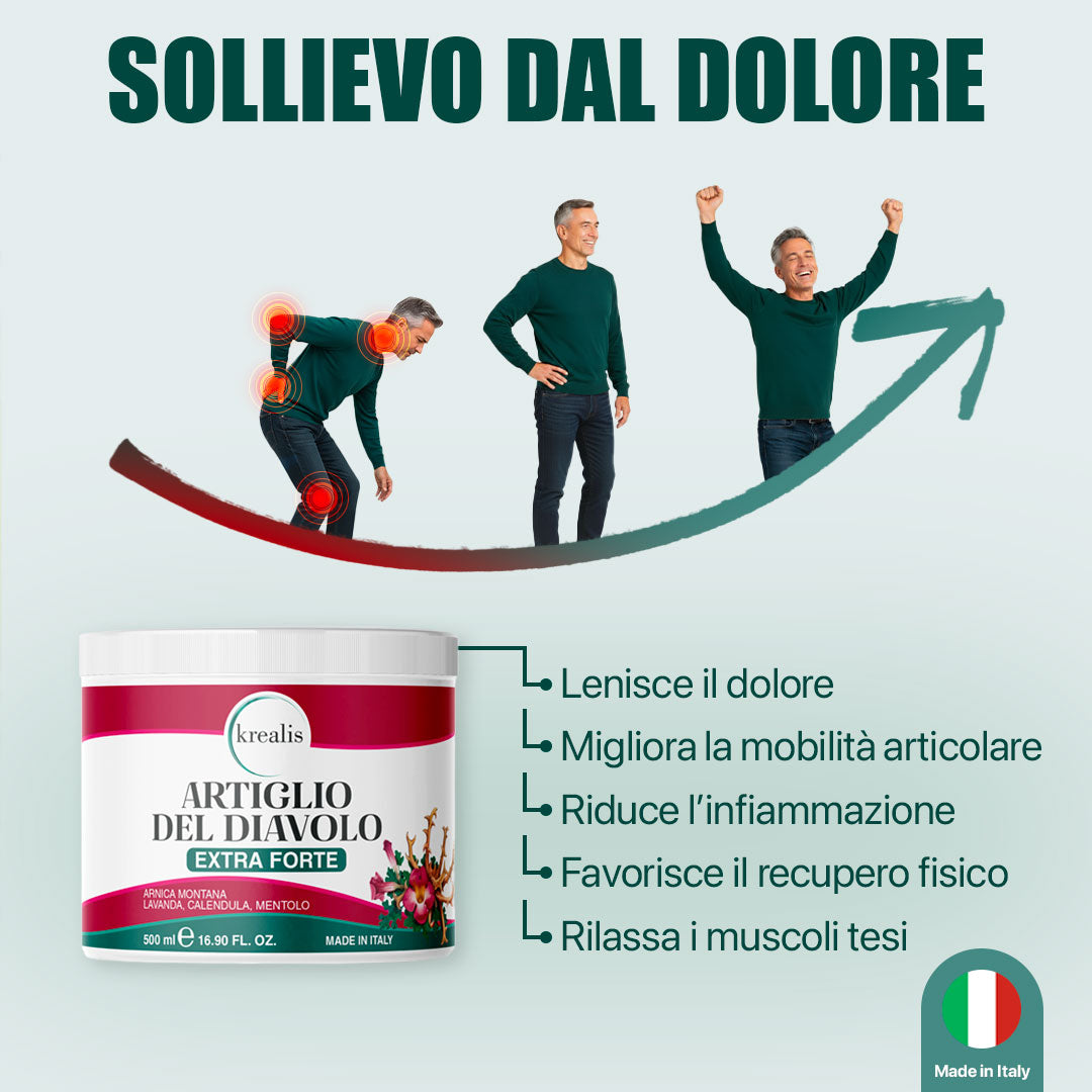 Artiglio Del Diavolo Extra Forte con Arnica montana e Lavanda - 500ML