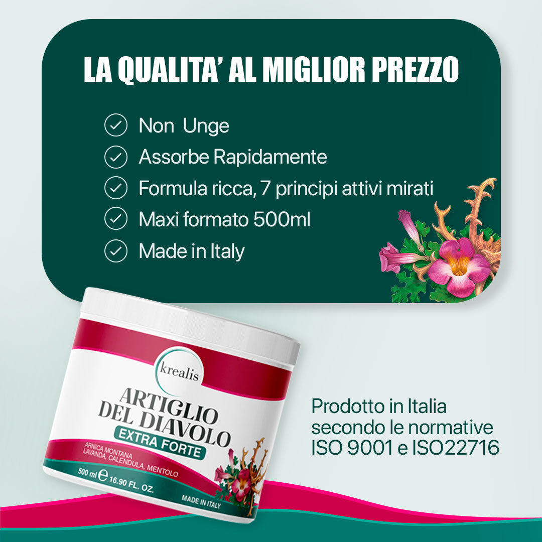 Artiglio Del Diavolo Extra Forte con Arnica montana e Lavanda - 500ML